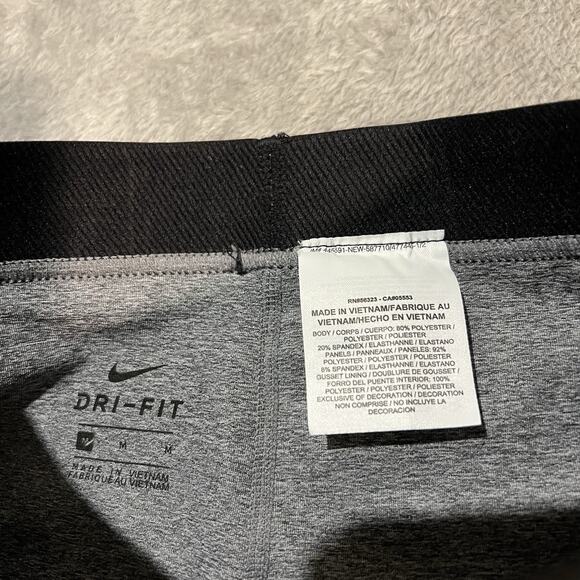 Nike Kids Pro Gray Leggings - Picture 3 of 5